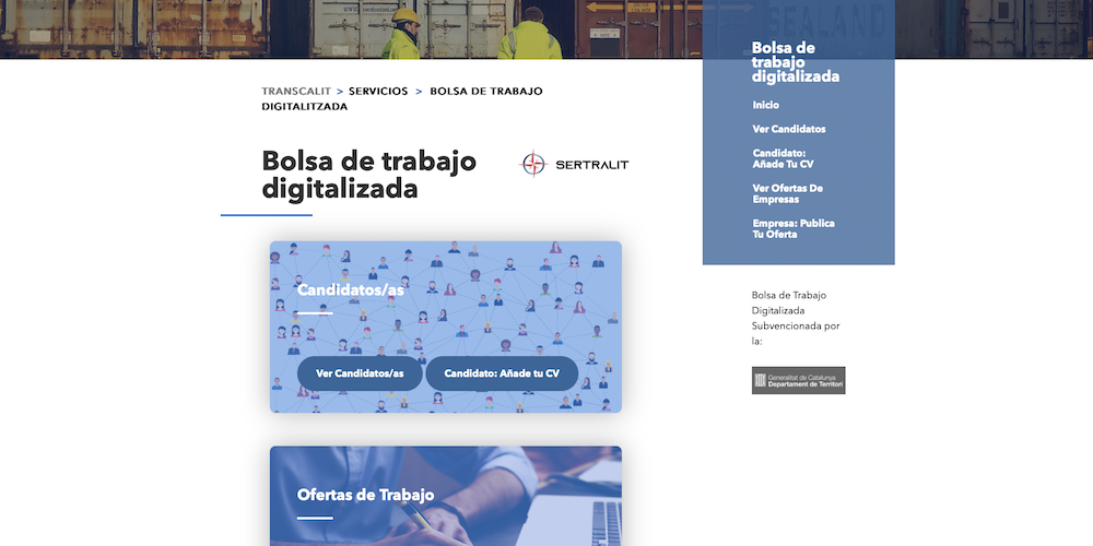 bolsa de trabajo Transcalit-Sertralit