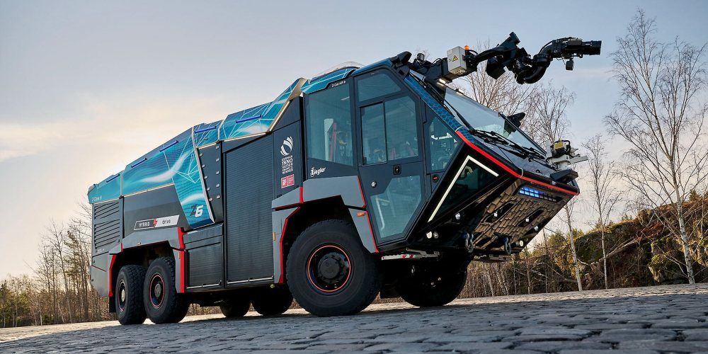 Hibrido bomberos aeropuerto Scania