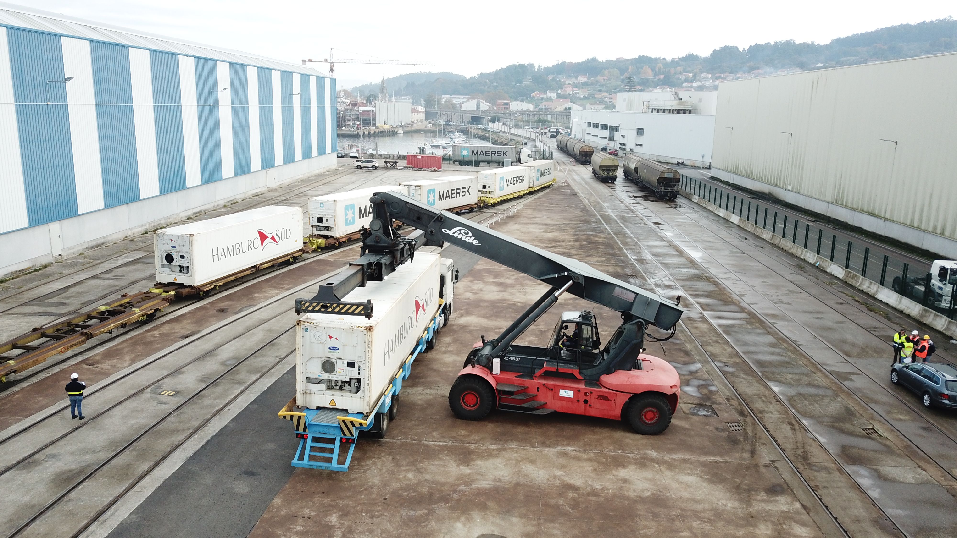 ferrocarril puerto marin contenedores refrigerados