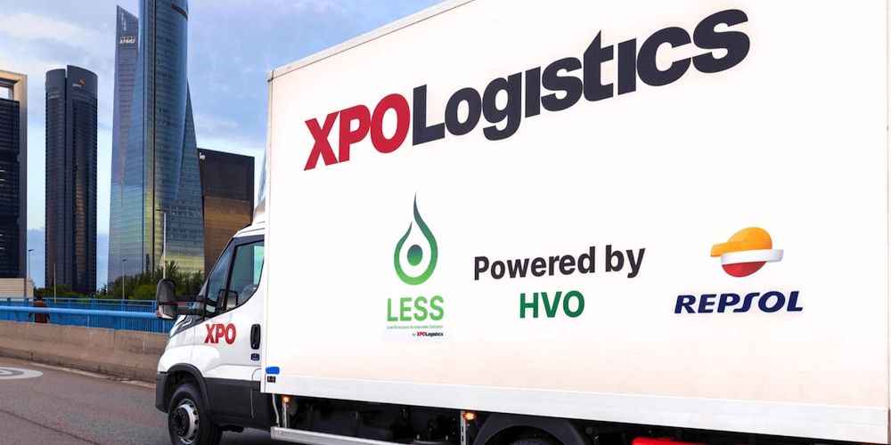 vehiculo XPO alimentado con HVO