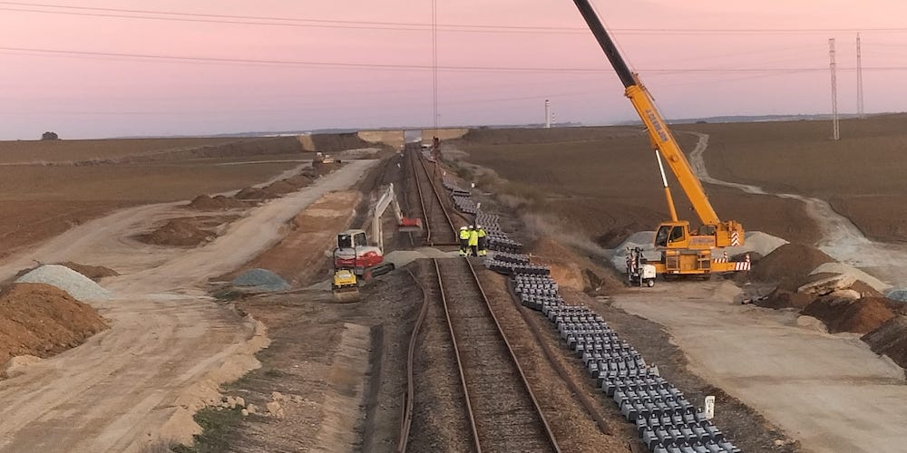 obras ADIF línea Zafra-Huelva obras ADIF línea Zafra-Huelva