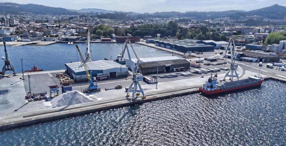 vista aerea puerto vilagarcia vista aerea puerto vilagarcia