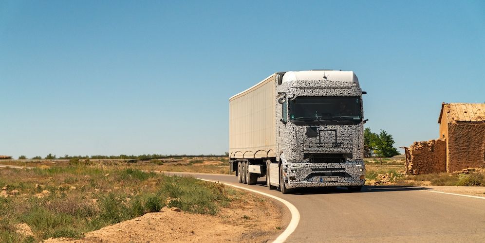 mercedes eActros 600 pruebas en Andalucia