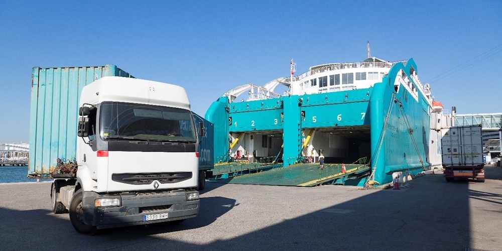 Transporte ro-ro puerto de Barcelona