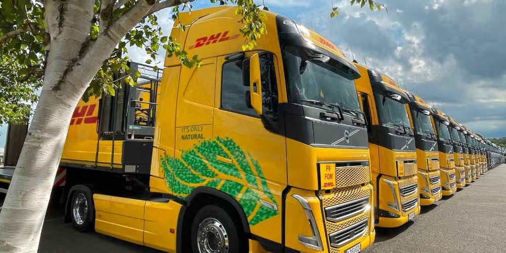 camiones biocombustible dhl formula 1