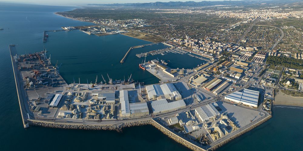 puerto de Castellon vista aerea