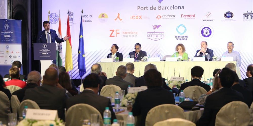 Mision comercial puerto de Barcelona en India