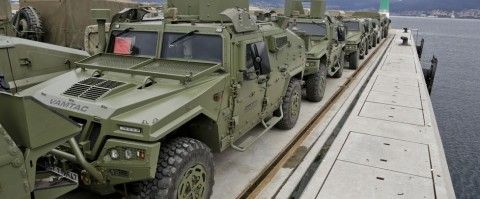 Transporte militar de Vigo a Polonia