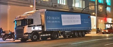 Camion de gas natural de Primark