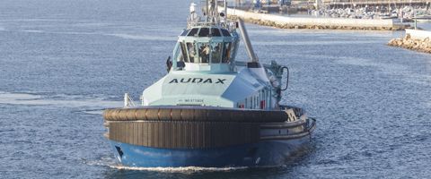 El remolcador de propulsión dual entregado lleva el nombre de Audax.