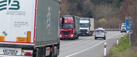 camiones carretera SJL Pancorbo N-1 Burgos trafico