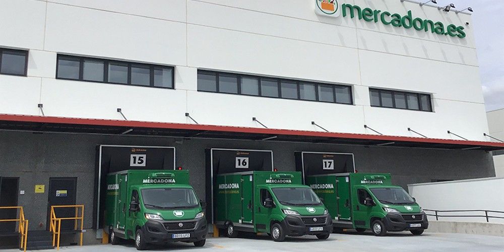 Almacén online colmena getafe mercadona con vehiculos muelles