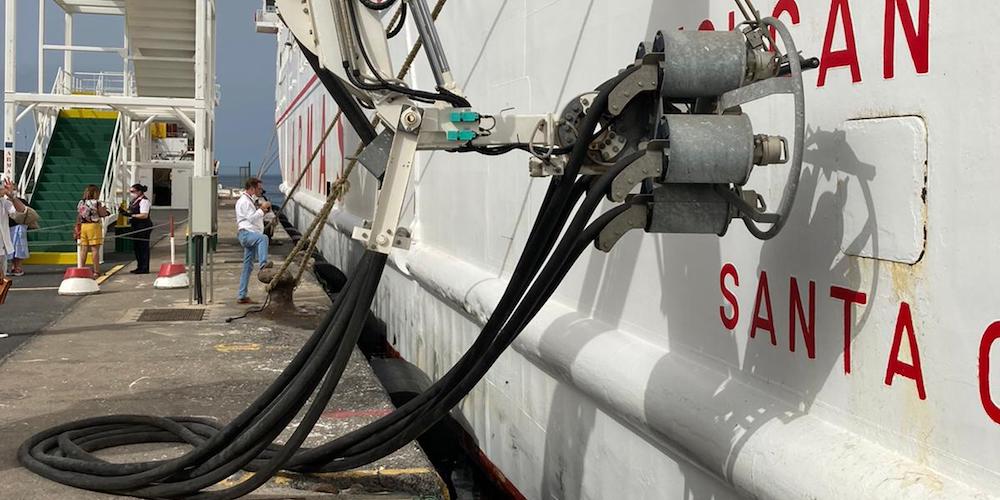 conexion electrica a buques puerto La Gomera cold ironing
